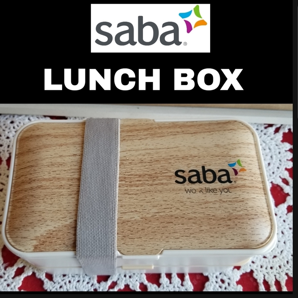 NWOT- Saba Lunch Box with Utensils